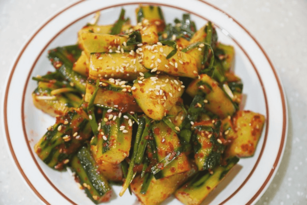 oi muchim insalata piccante di cetrioli corea del sud