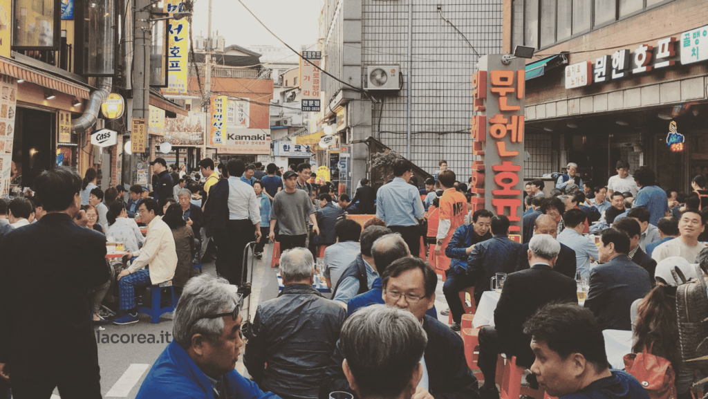 Nogari euljiro beer festival a Seoul Corea