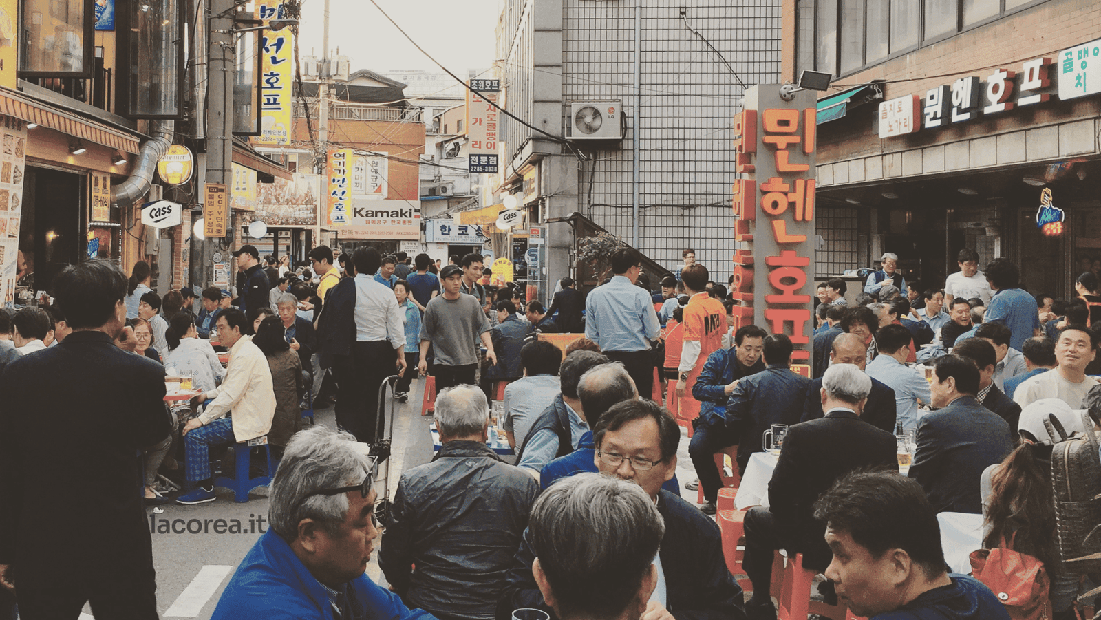 Nogari euljiro beer festival a Seoul Corea