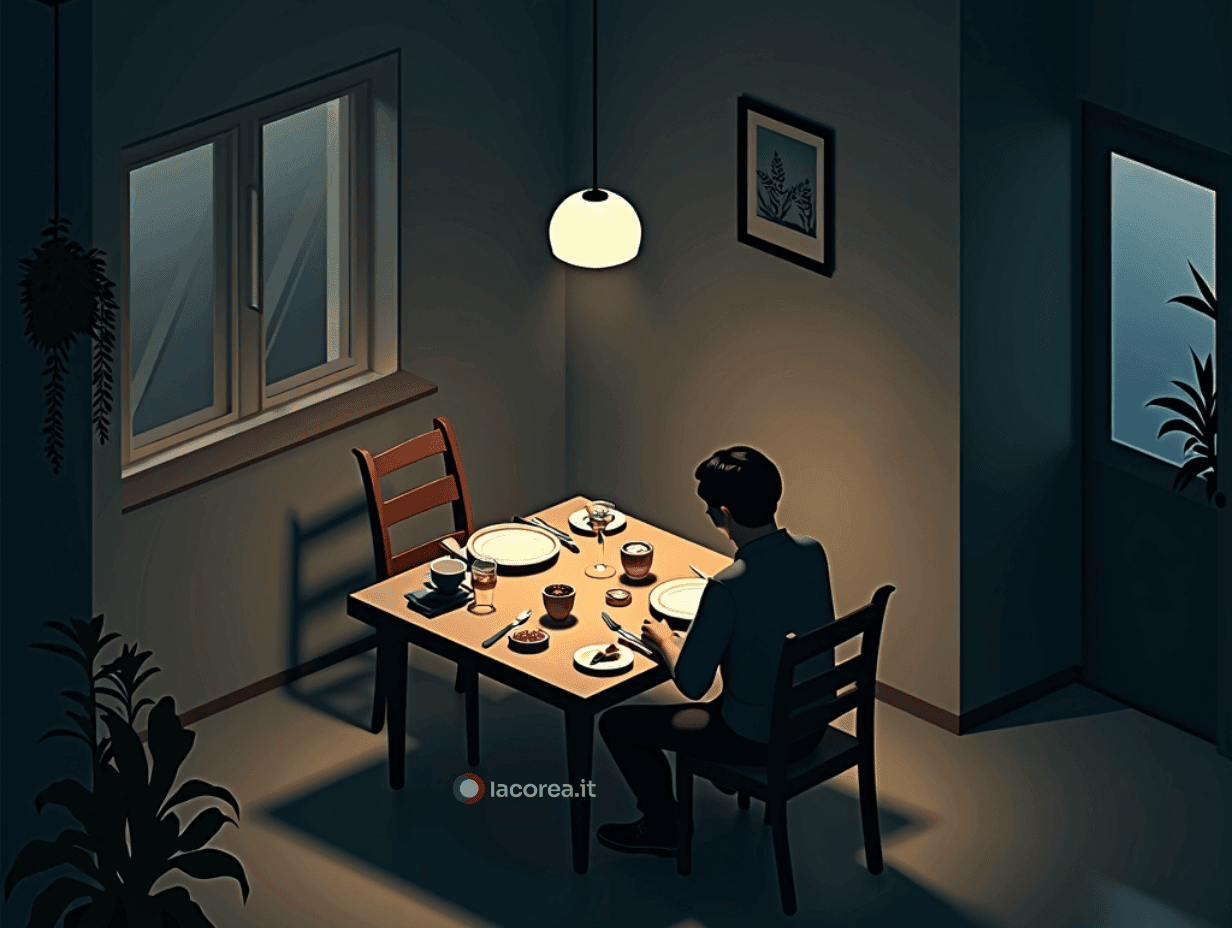 i coreani cenano sempre più spesso da soli